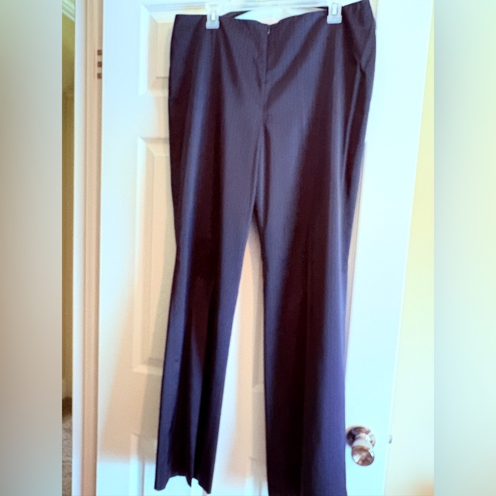 Doncaster Navy Flare Trousers